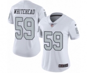 Women's Nike Oakland Raiders #59 Tahir Whitehead Limited White Rush Vapor Untouchable NFL Jersey