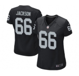 Women's Nike Oakland Raiders #66 Gabe Jackson Black Team Color NFL Jersey