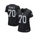 Women's Nike Oakland Raiders #70 Kelechi Osemele Game Black Team Color NFL Jersey