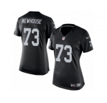 Women's Nike Oakland Raiders #73 Marshall Newhouse Limited Black Team Color NFL Jersey