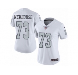 Women's Nike Oakland Raiders #73 Marshall Newhouse Limited White Rush NFL Jersey