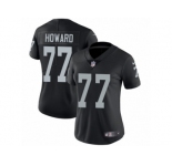Women's Nike Oakland Raiders #77 Austin Howard Vapor Untouchable Limited Black Team Color NFL Jersey