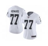 Women's Nike Oakland Raiders #77 Austin Howard Vapor Untouchable Limited White NFL Jersey