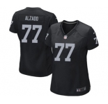 Women's Nike Oakland Raiders #77 Lyle Alzado Black Team Color NFL Jersey