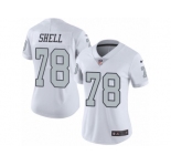 Women's Nike Oakland Raiders #78 Art Shell Limited White Rush NFL Jersey