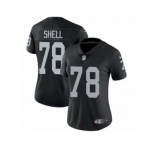 Women's Nike Oakland Raiders #78 Art Shell Vapor Untouchable Limited Black Team Color NFL Jersey