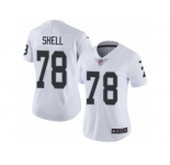 Women's Nike Oakland Raiders #78 Art Shell Vapor Untouchable Limited White NFL Jersey