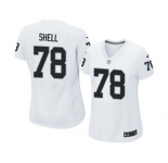 Women's Nike Oakland Raiders #78 Art Shell White NFL Jersey