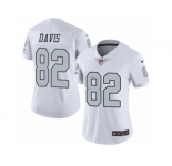 Women's Nike Oakland Raiders #82 Al Davis Limited White Rush NFL Jersey