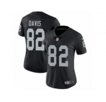 Women's Nike Oakland Raiders #82 Al Davis Vapor Untouchable Limited Black Team Color NFL Jersey