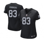 Women's Nike Oakland Raiders #83 Ted Hendricks Black Team Color NFL Jersey