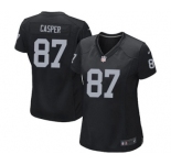 Women's Nike Oakland Raiders #87 Dave Casper Black Team Color NFL Jersey
