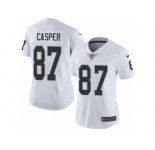 Women's Nike Oakland Raiders #87 Dave Casper Vapor Untouchable Limited White NFL Jersey
