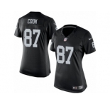 Women's Nike Oakland Raiders #87 Jared Cook Limited Black Team Color NFL Jersey