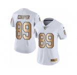 Women's Nike Oakland Raiders #89 Amari Cooper Limited White Gold Rush NFL Jersey