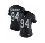 Women's Nike Oakland Raiders #94 Eddie Vanderdoes Vapor Untouchable Limited Black Team Color NFL Jersey