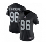 Women's Nike Oakland Raiders #96 Cornellius Carradine Black Team Color Vapor Untouchable Elite Player NFL Jersey