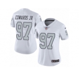Women's Nike Oakland Raiders #97 Mario Edwards Jr Limited White Rush NFL Jersey
