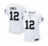 Women's Oakland Raiders #12 Zay Jones Game White Football Jersey