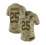 Women's Oakland Raiders #25 Erik Harris Limited Camo 2018 Salute to Service Football Jersey