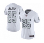 Women's Oakland Raiders #25 Erik Harris Limited White Rush Vapor Untouchable Football Jersey