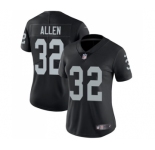 Women's Oakland Raiders #32 Marcus Allen Black Team Color Vapor Untouchable Limited Player Football Jersey