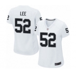 Women's Oakland Raiders #52 Marquel Lee Game White Football Jersey
