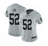 Women's Oakland Raiders #52 Marquel Lee Limited Silver Inverted Legend Football Jersey