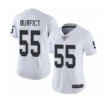 Women's Oakland Raiders #55 Vontaze Burfict White Vapor Untouchable Limited Player Football Jersey