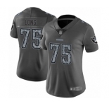 Women's Oakland Raiders #75 Howie Long Gray Static Fashion Limited Football Jersey
