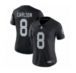 Women's Oakland Raiders #8 Daniel Carlson Black Team Color Vapor Untouchable Limited Player Football Jersey