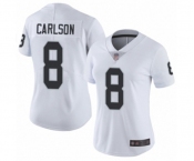 Women's Oakland Raiders #8 Daniel Carlson White Vapor Untouchable Limited Player Football Jersey