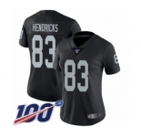 Women's Oakland Raiders #83 Ted Hendricks Black Team Color Vapor Untouchable Limited Player 100th Season Football Jersey