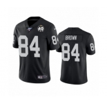 Women's Oakland Raiders #84 Antonio Brown Black 60th Anniversary Vapor Untouchable Limited Player 100th Season Football Jersey
