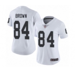 Women's Oakland Raiders #84 Antonio Brown White Vapor Untouchable Limited Player Football Jersey