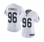 Women's Oakland Raiders #96 Clelin Ferrell White Vapor Untouchable Limited Player Football Jersey