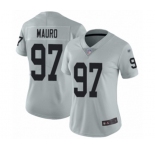 Women's Oakland Raiders #97 Josh Mauro Limited Silver Inverted Legend Football Jersey