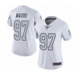 Women's Oakland Raiders #97 Josh Mauro Limited White Rush Vapor Untouchable Football Jersey
