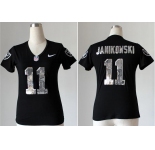 nike women nfl jerseys oakland raiders #11 janikowski black[handwork sequin lettering fashion]