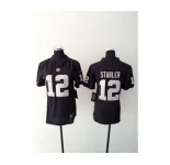 nike women nfl jerseys oakland raiders #12 stabler black[nike][stabler]