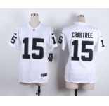 nike women nfl jerseys oakland raiders #15 crabtree white[nike][crabtree]