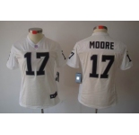 nike women nfl jerseys oakland raiders #17 moore white[nike limited]