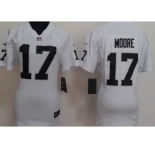 nike women nfl jerseys oakland raiders #17 moore white[nike]