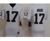 nike women nfl jerseys oakland raiders #17 moore white[nike]