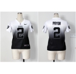 nike women nfl jerseys oakland raiders #2 pryor white-grey[nike drift fashion][second version]