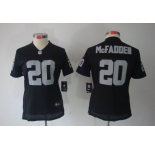 nike women nfl jerseys oakland raiders #20 darren mcfadden black[nike limited]