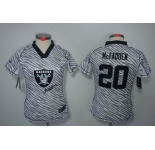 nike women nfl jerseys oakland raiders #20 darren mcfadden[fem fan zebra]