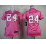 nike women nfl jerseys oakland raiders #24 woodson pink[nike love]