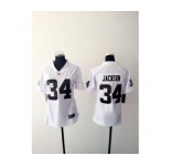 nike women nfl jerseys oakland raiders #34 jackson white[nike]