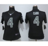 nike women nfl jerseys oakland raiders #4 carr black[nike impact limited]